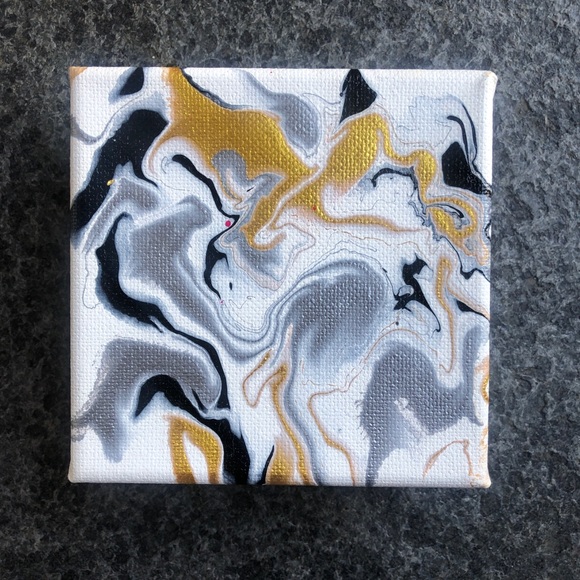 4” x 4” Acrylic Painting for Home Decor 🌊 - Picture 2 of 4